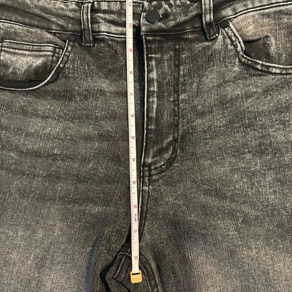 OAT New York Black Straight Leg Jeans with Contrasting Stitching - Picture 8 of 10